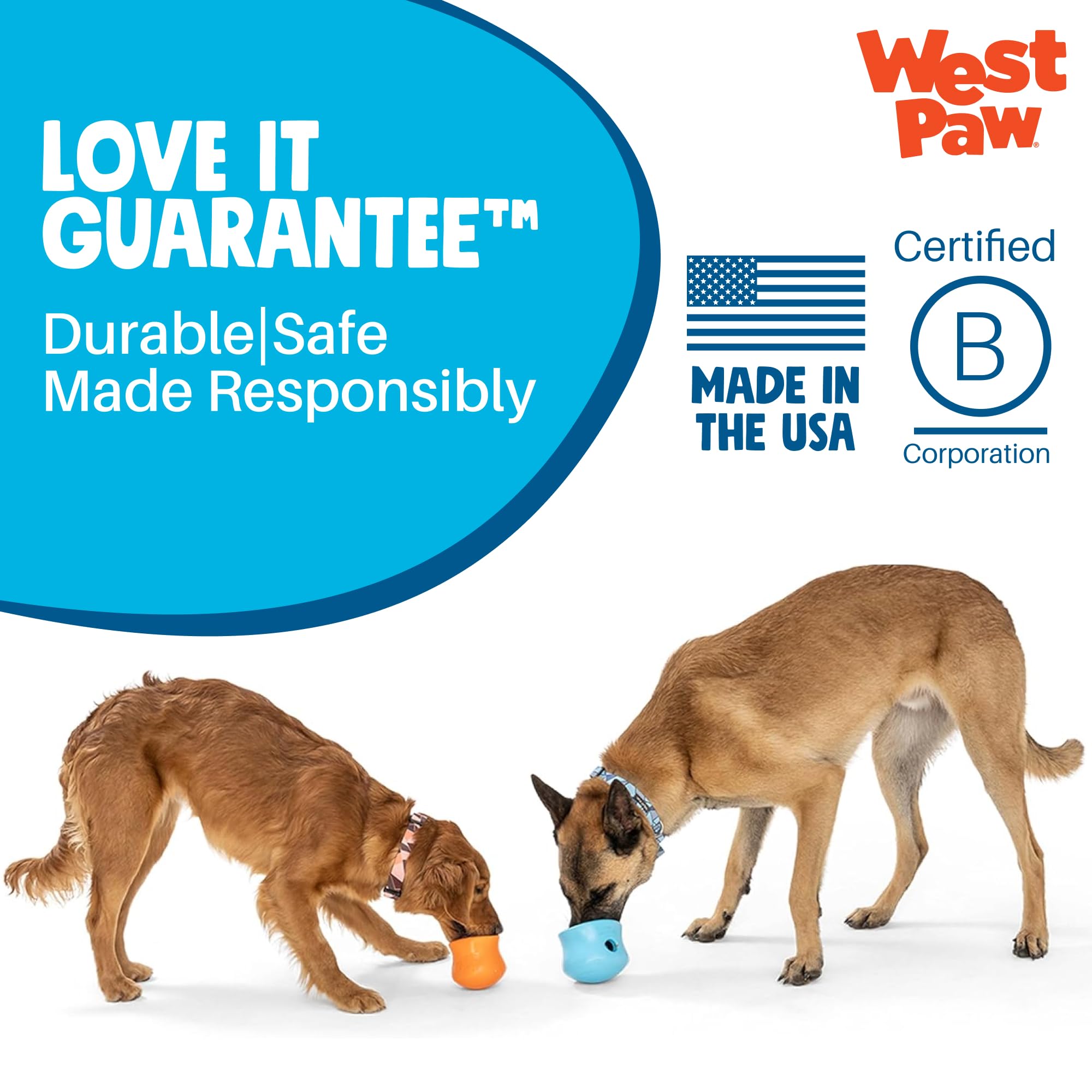 Zogoflex West PAW JUGUETE TOPPL L 10 cm mandarina