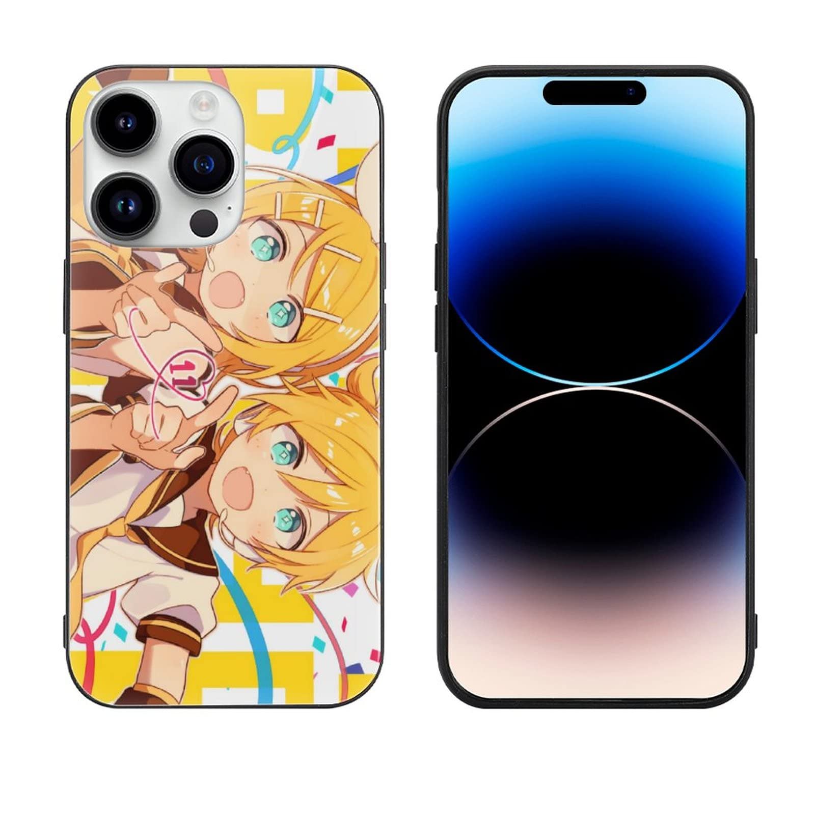 Amazon.co.jp: スマホケース IPhone14用ケース 鏡音リン 鏡音レン