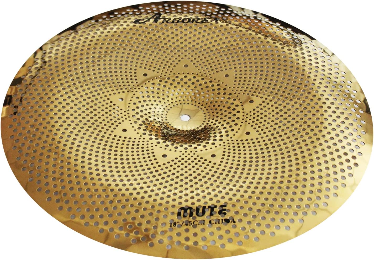 Arborea Low Volume Cymbal 18" China Mute Golden Drum Cymbal For Practice