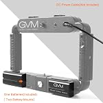 GVM Anneau lumineux LED 5600K, Lumière selfie, Rig vidéo pour smartphone et stabilisateur vidéo pour caméra, smartphone, maquillage, configuration YouTube, autoportrait avec Bluetooth
