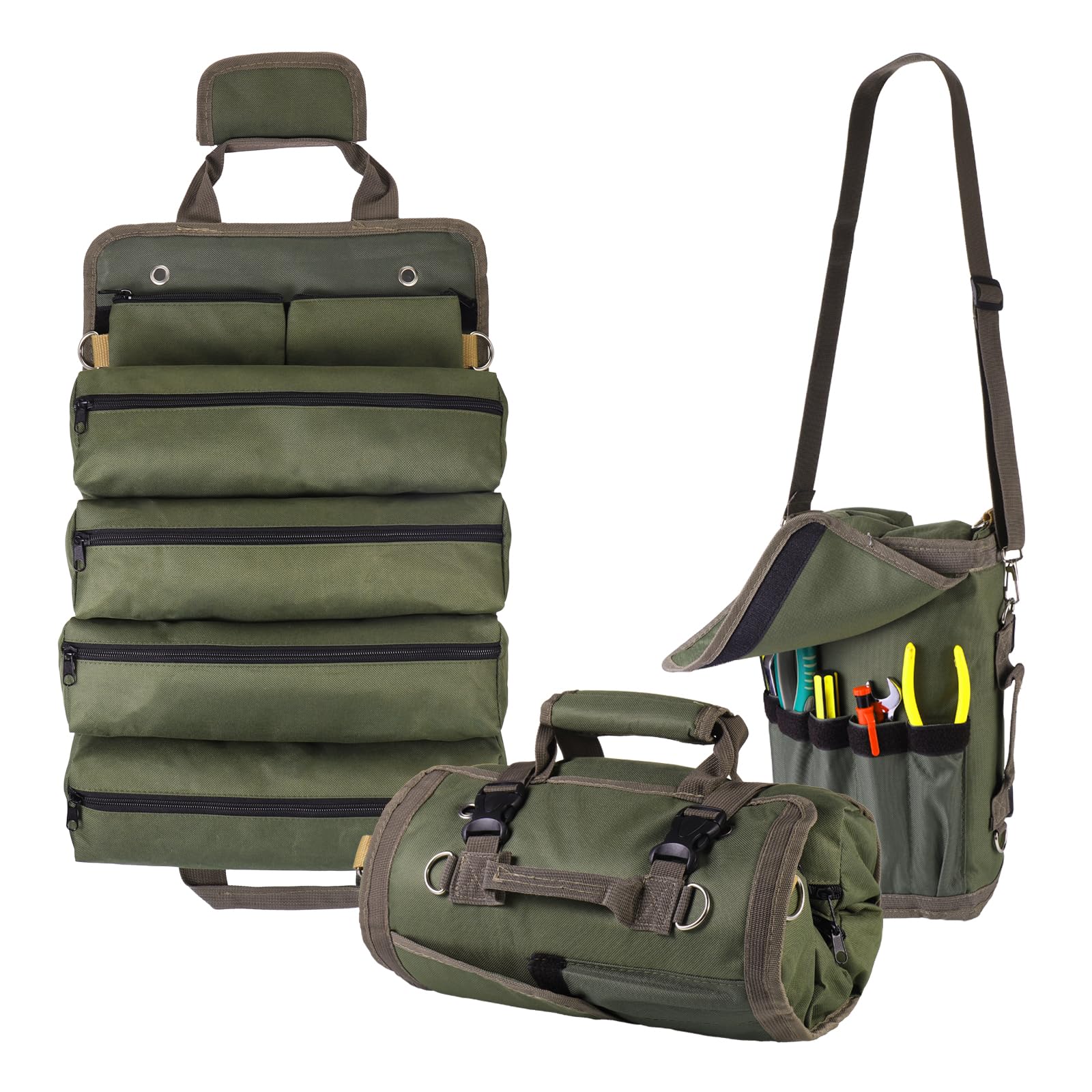 Werkzeugrolle Leer, Werkzeug Rolltasche Zum Aufrollen, Tool
