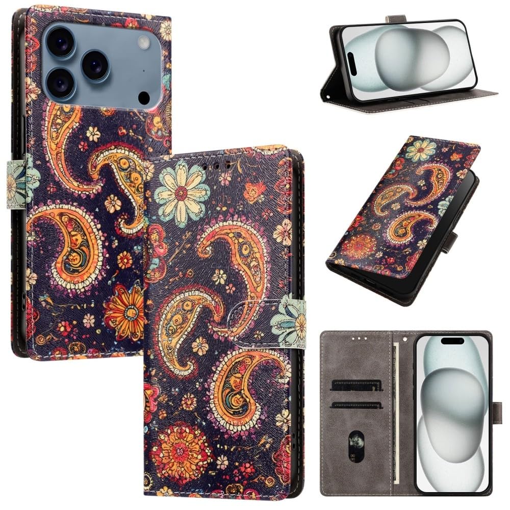 Generic Étui compatible avec iPhone 6/7/8/SE2/SE3 (motif : méduse) Étui portefeuille en cuir magnétique à rabat