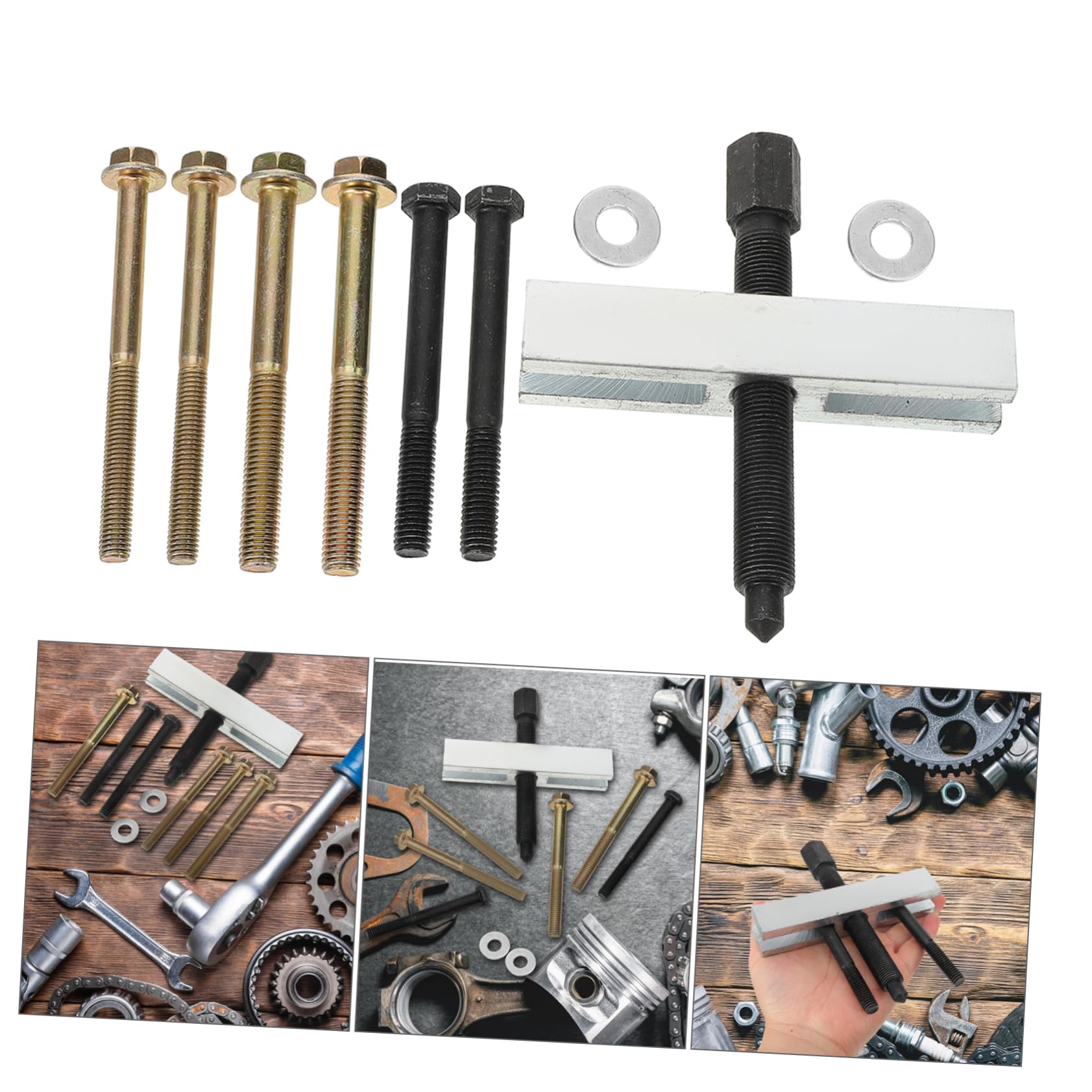 MAGICLULU Strumento Rimozione Pulegge per Riparazione Auto in Acciaio Estrattore Puleggia Albero Motore Efficienza Migliorata per Meccanici e Appassionati DIY Durante Lavori su Veicoli