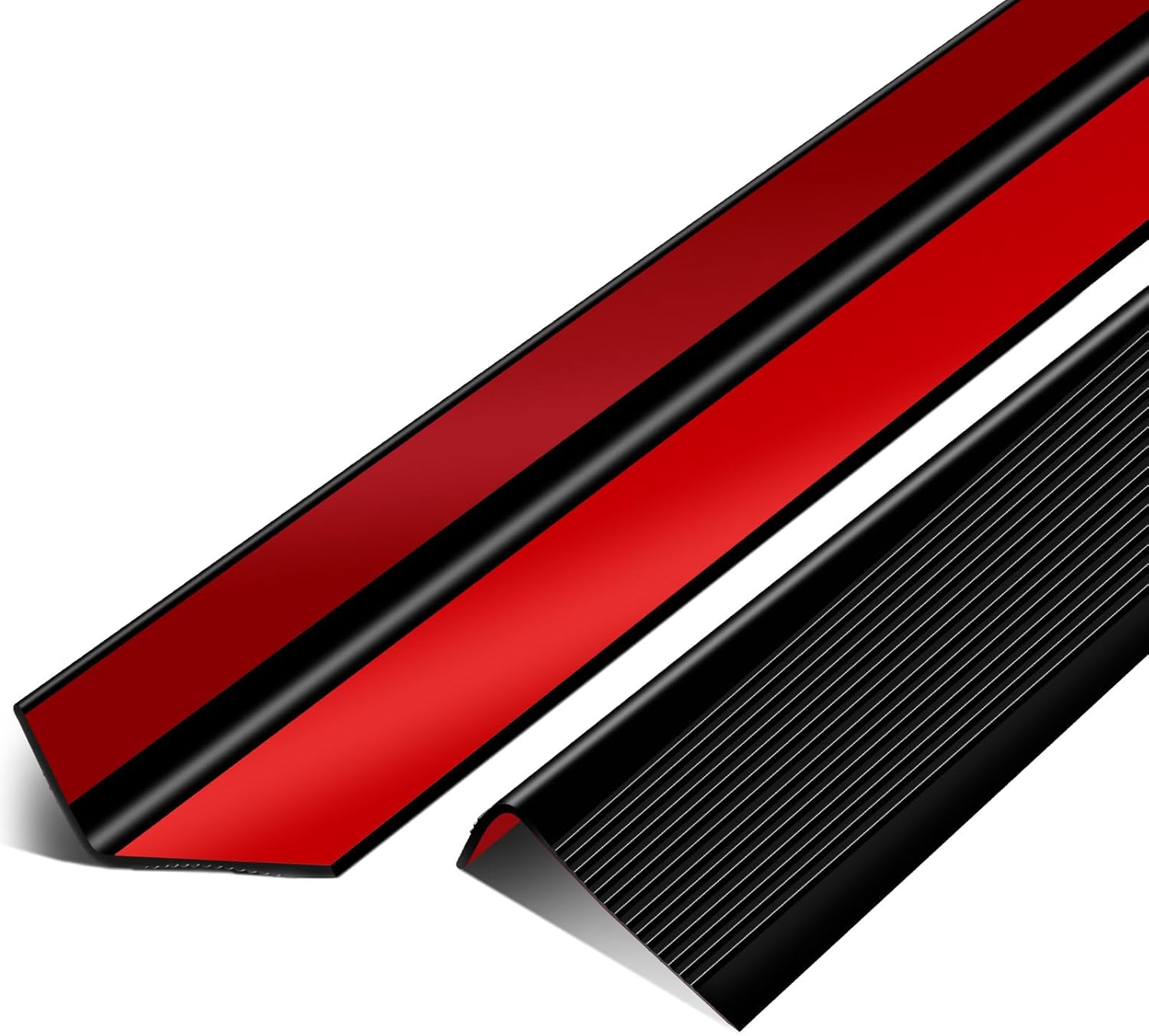 Huwena 2 Pcs Rubber L-Type 84" Stair Nosing Cuttable Windows Sill Protector Rubber Anti Scracting from Dog Cats for Home Furniture Countertop Edge Protection