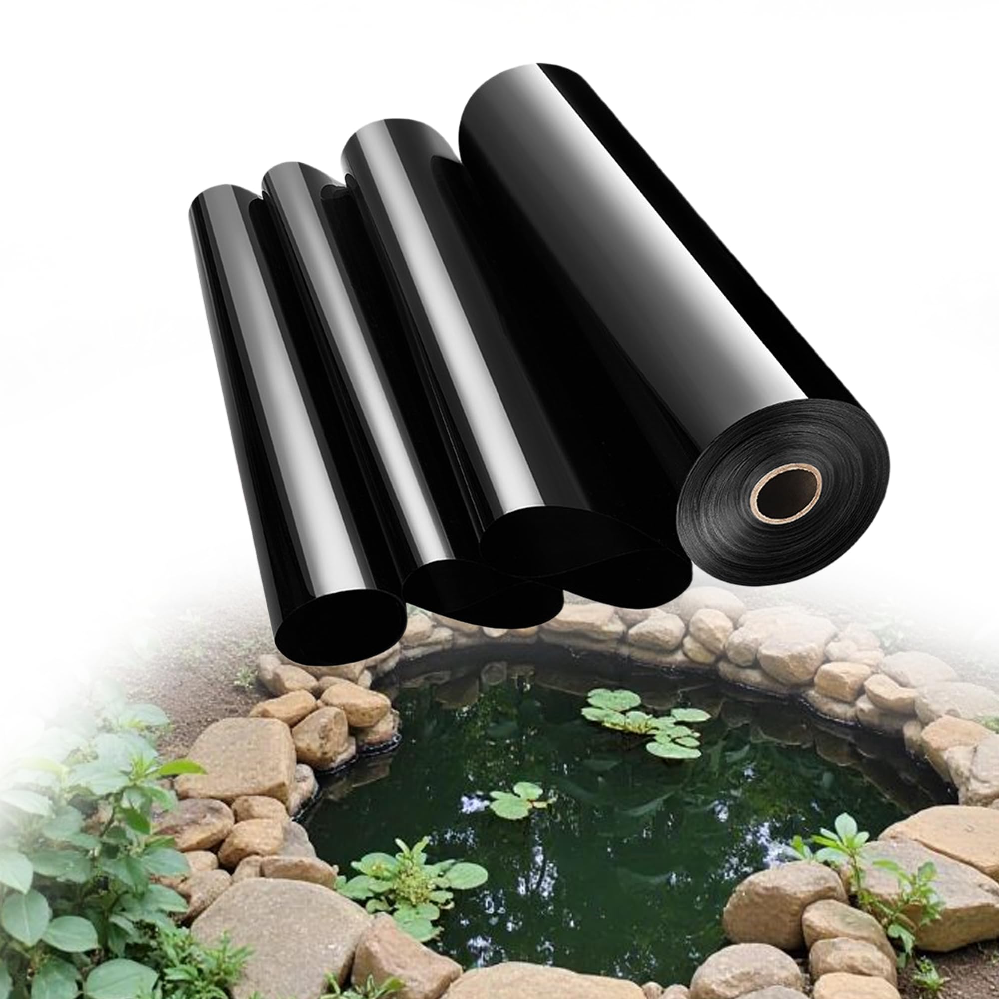 Bache bassin pour jardin aquatique et cascade extérieure en bâche noire