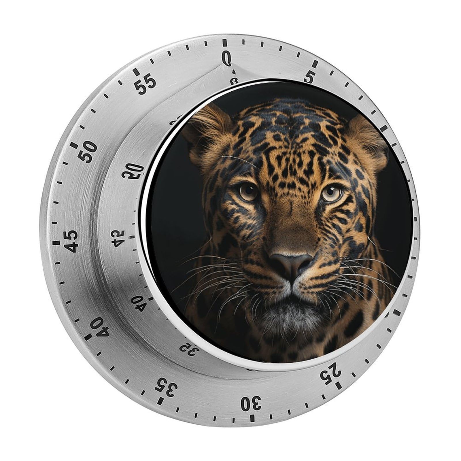 Leopard Kitchen Timers Magnetic Back Manual Countdown Timers for Classroom Home Gym Tanning