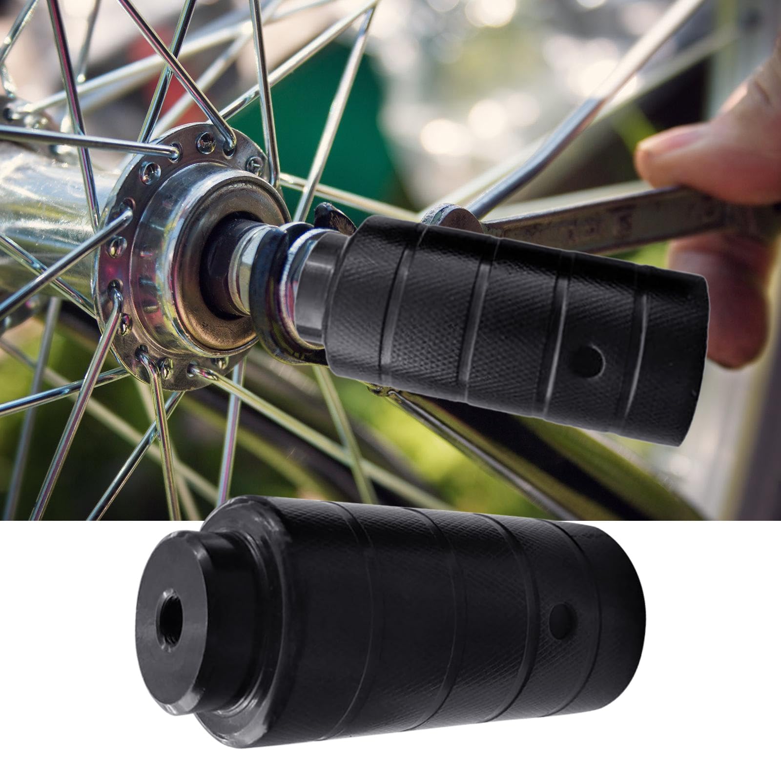 1Pair Mountain Bike Bicycles Foot Pegs Nonslip Foot Bicycles Pegs Cycling Rear Stunt Pegs Cycling Accessories Enduring