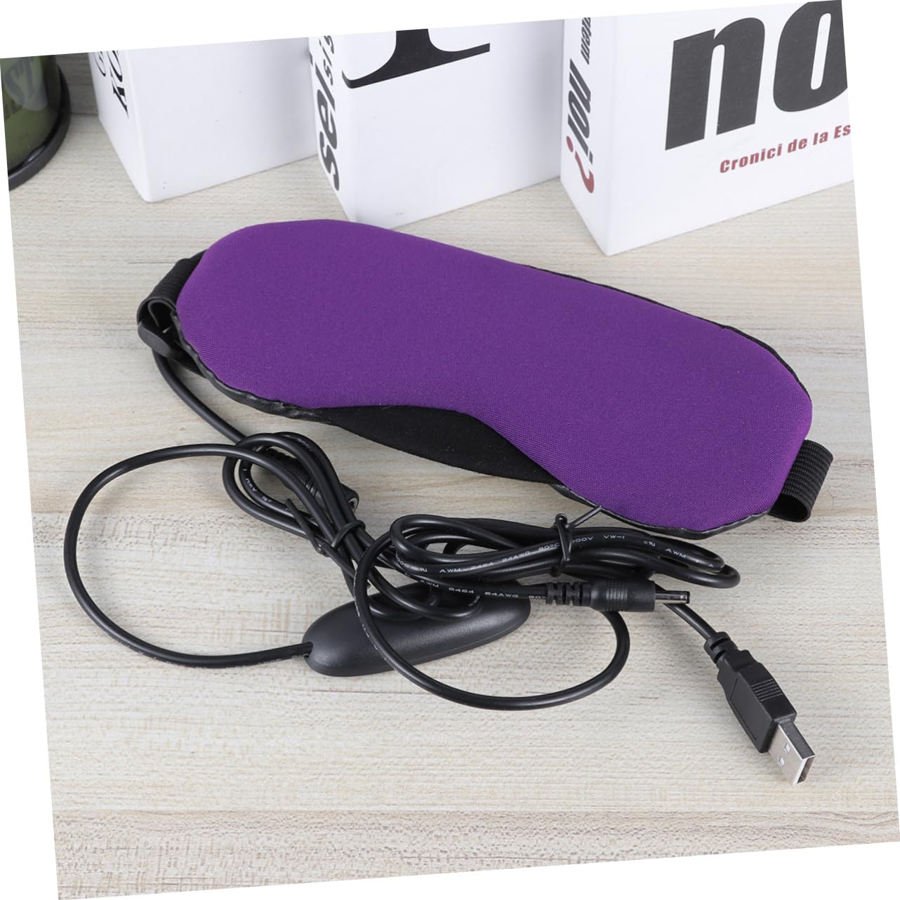 Maschera Occhi Vapore USB Unisex con Impacco Freddo Caldo per Dormire con Blocco Luce Totale e Spegnimento Automatico Minuti Rilassante per Casa Ufficio e Viaggio Senza Profumo