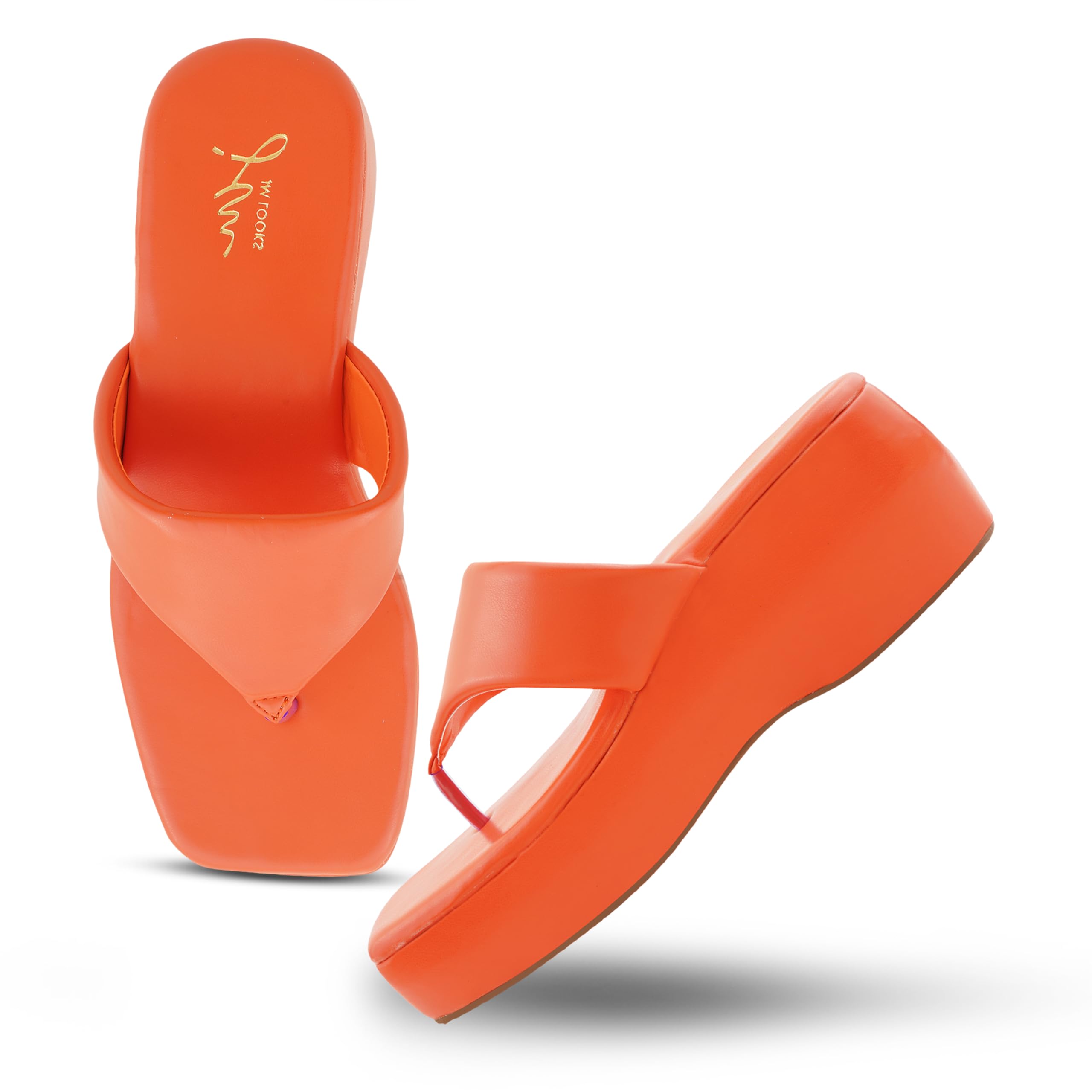 JM LOOKS Fashion Stylish Platform Wedges Casual Heel Sandal, Solid Comfortable Sole For Womens & Girls (B0CK4RQBD6) Amazon Price History, Amazon Price Tracker