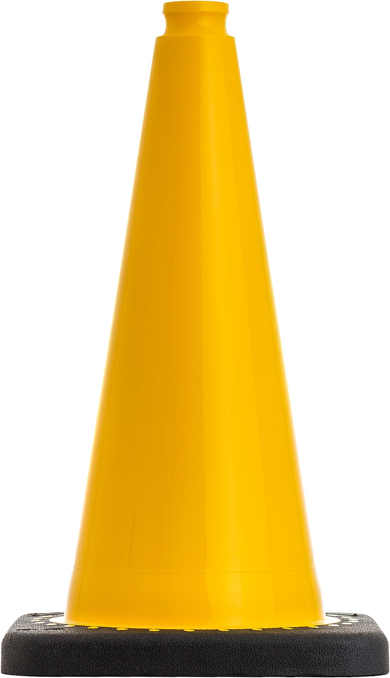 Yellow cone for equestrian sports, 50 cm, storage and operation safety