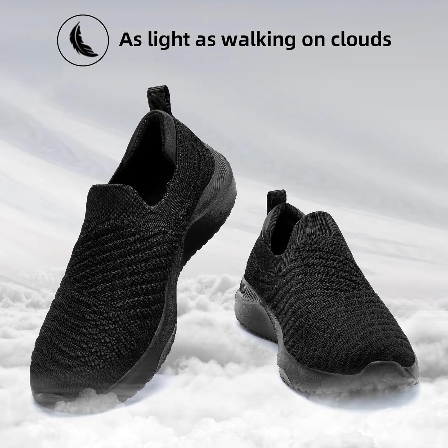 PPQ Womens Slip On Walking Shoes-Lightweight Comfort Breathable Travel Slip in Sneakers - Image 7