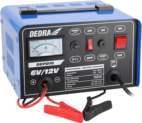 Chargeur de batterie auto moto 6 V / 12 V pour batteries p DEDRA