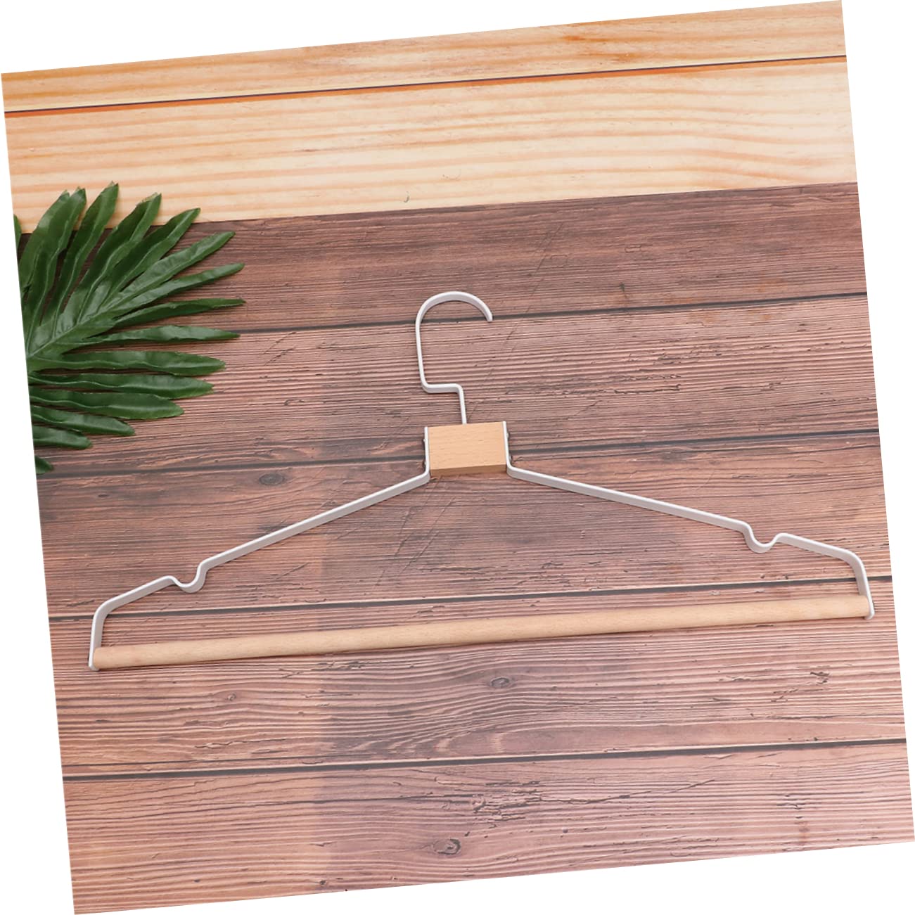 Zerodeko Artefacto de Percha de Ropa Moderno Antideslizante Hogar Infantil Perchas Engrosadas de Madera y Metal para Colgador de Ropa y Perchero