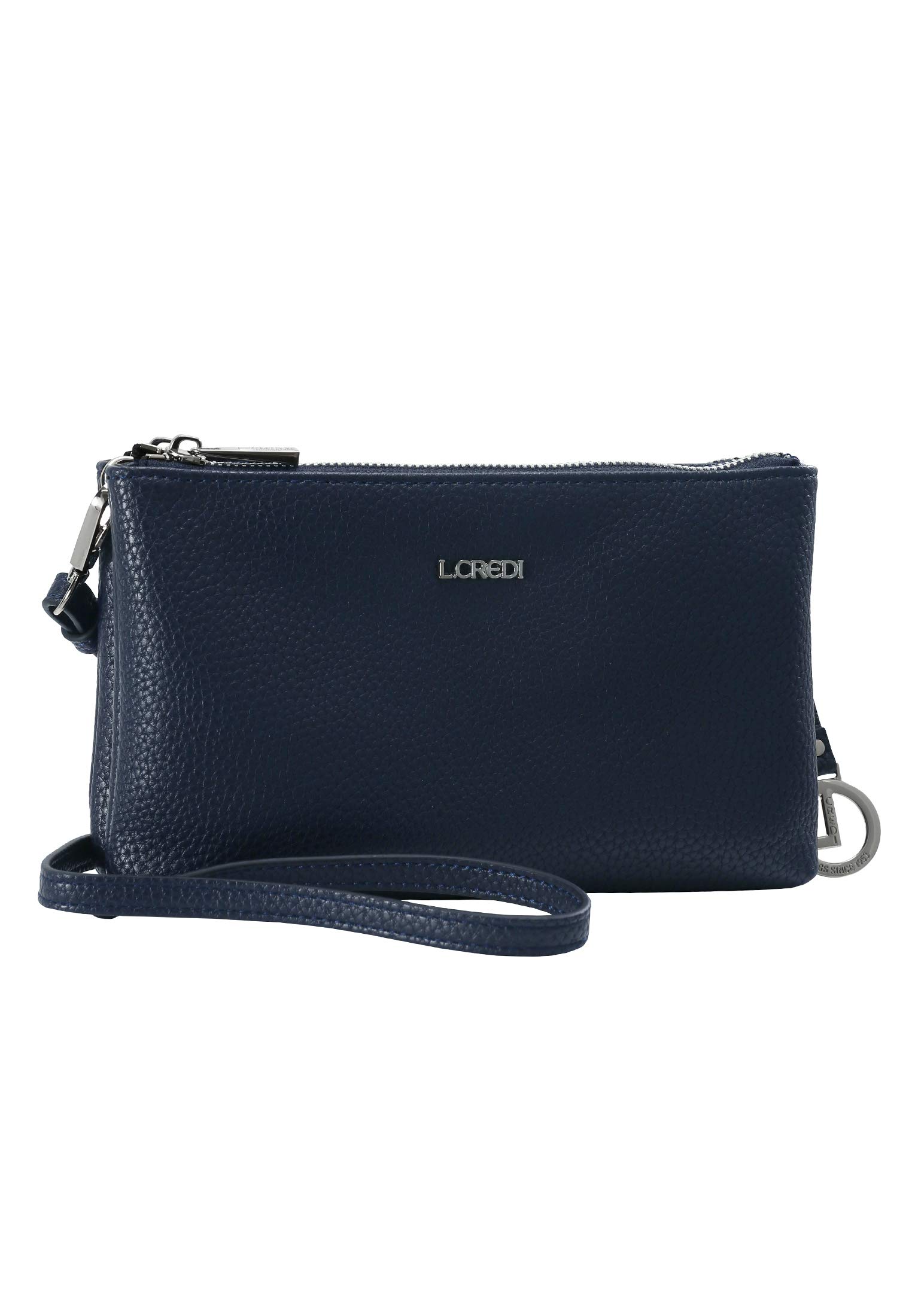 L.CREDI Women's Ella Handbag, Navy, navy, STANDARD