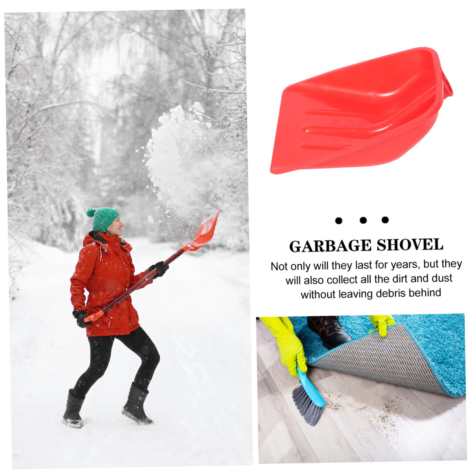 Kunststoff Schaufelkopf Loch Ersatz für Schnee und Geflügelfutter