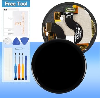 Screen Replacement for Amazfit GTR 3 1.39" LCD Display Touch Digitizer Assembly with ToolsBlack