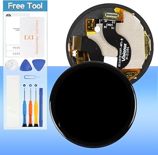 Screen Replacement for Amazfit GTR 3 1.39" LCD Display Touch Digitizer Assembly with Tools(Black)