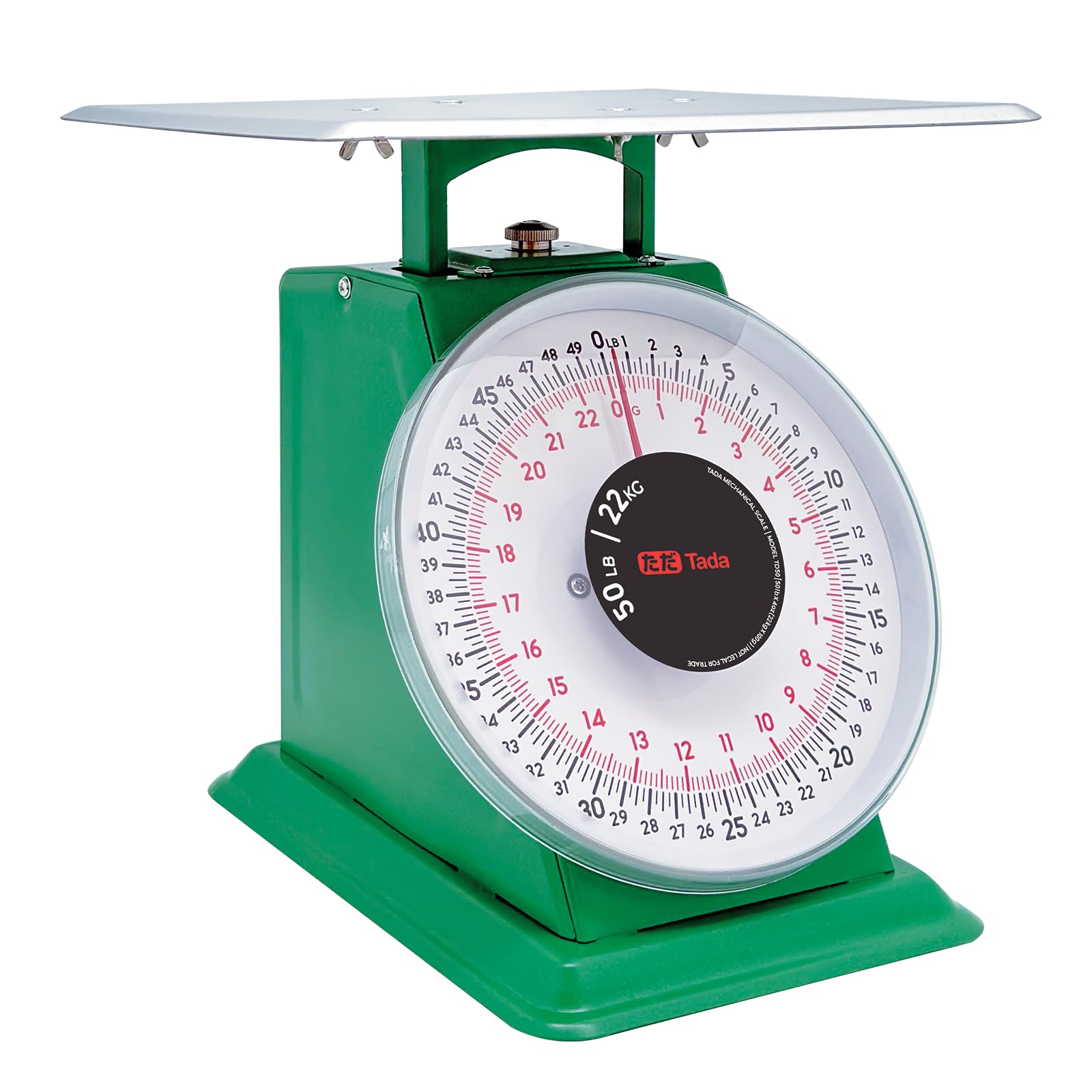 Tada 50lb Heavy Duty Mechanical Dial Kitchen and Food Scale with Stainless Steel Platform
