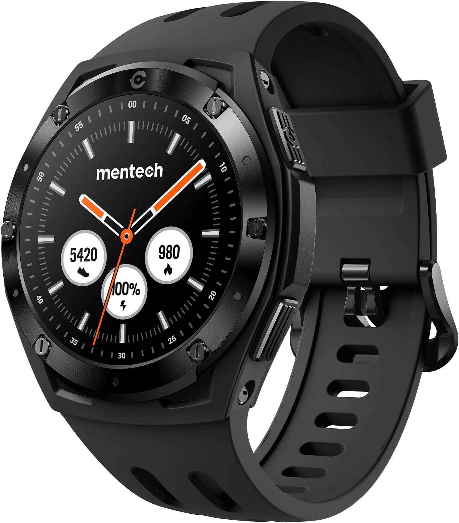 Xe1 Smartwatch, Lightweight Fitness Tracker with 1.2โ Touch Screen, 110 Sport Modes, GPS, Sunlight-Visible, 5ATM Waterproof, 14-Day Battery Life, for Android and iOS Phones