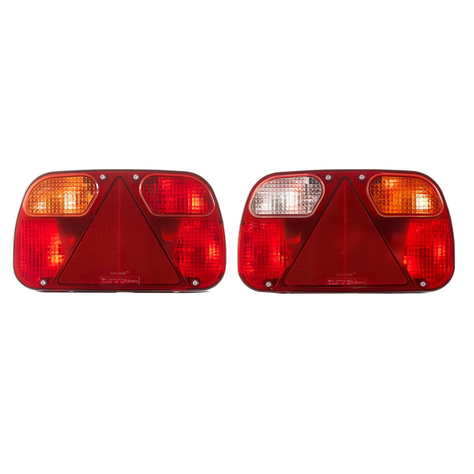 VEVOR Anhängerlichter Anhängerleuchten 2 Stk. mit 6 Modi (Bremslicht/Blinker/Rücklicht/Kennzeichen/Rückfahrscheinwerfer/Nebelscheinwerfer), Anhängerbeleuchtungsset mit Kabelbaum für Lkw