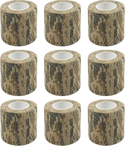 Banglijian Cinta autoadhesiva autoadhesiva, cinta adhesiva cohesiva, cinta deportiva elástica fuerte, 2 pulgadas, 5 yardas (desierto)
