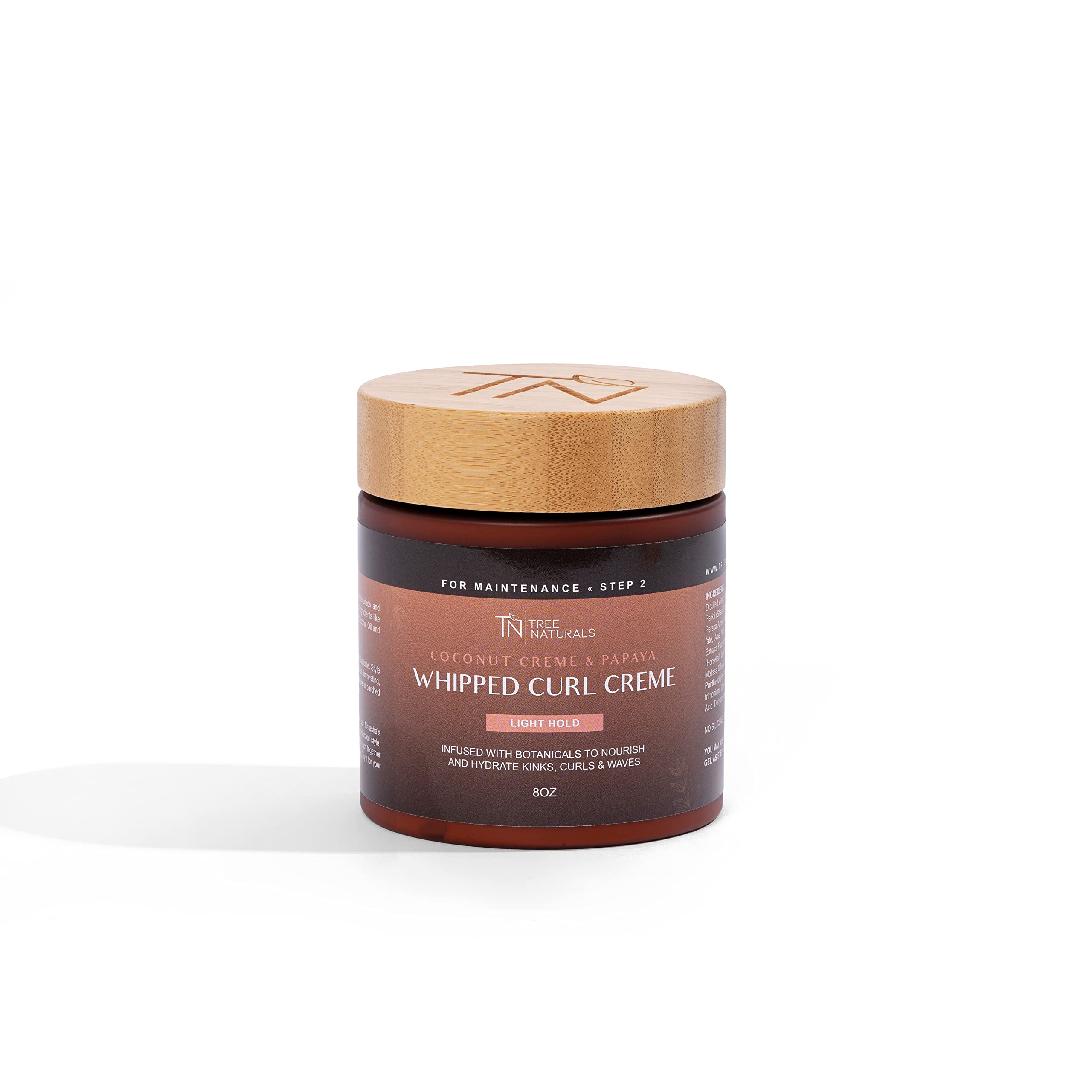 Tree Naturals Curl Cream for Curly Hair – Moisture-Locking & Anti-Frizz Defining Cream – Perfect for Twist Outs & Wash & Go, Nutrient-Rich Formula, 8 oz