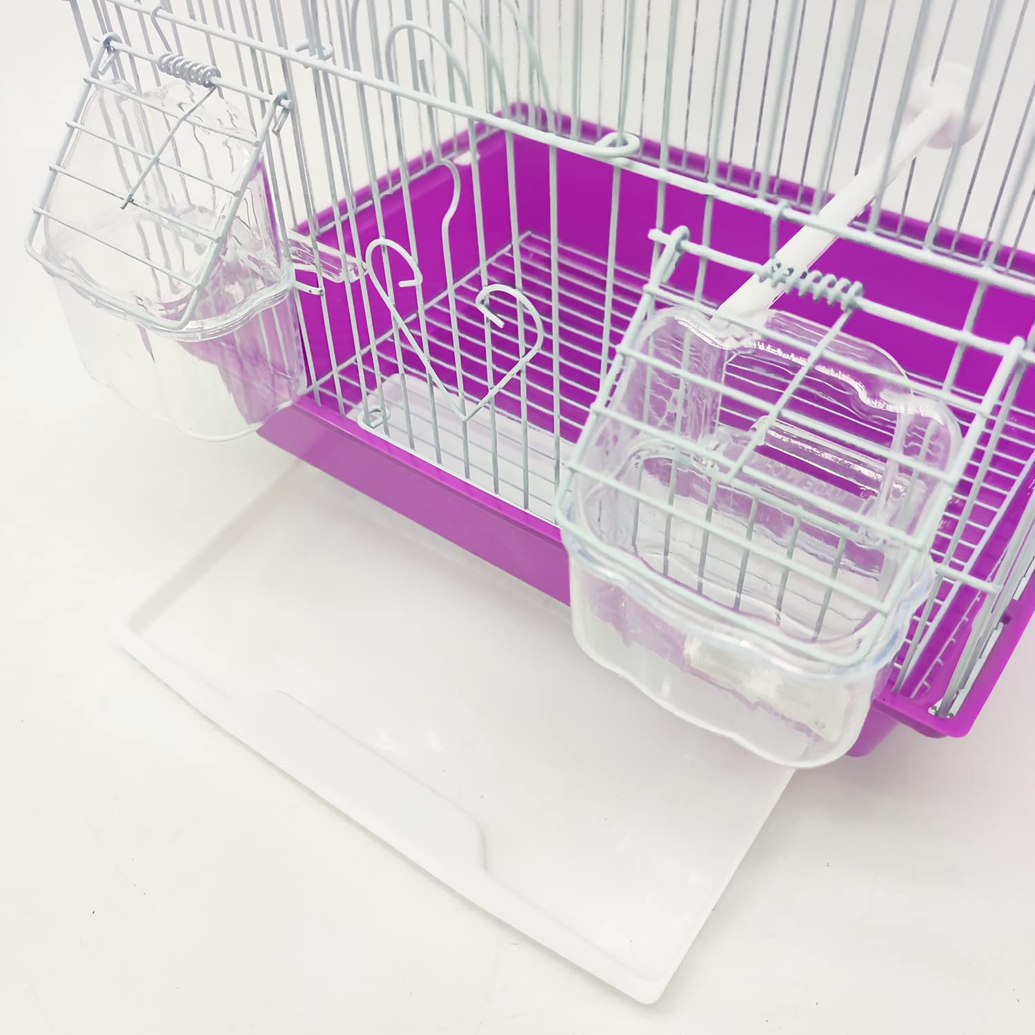 Gabbia Per Uccelli BPS - Per Canarini E Pappagallini, Con Accessori, 34.5x28x49.5 Cm