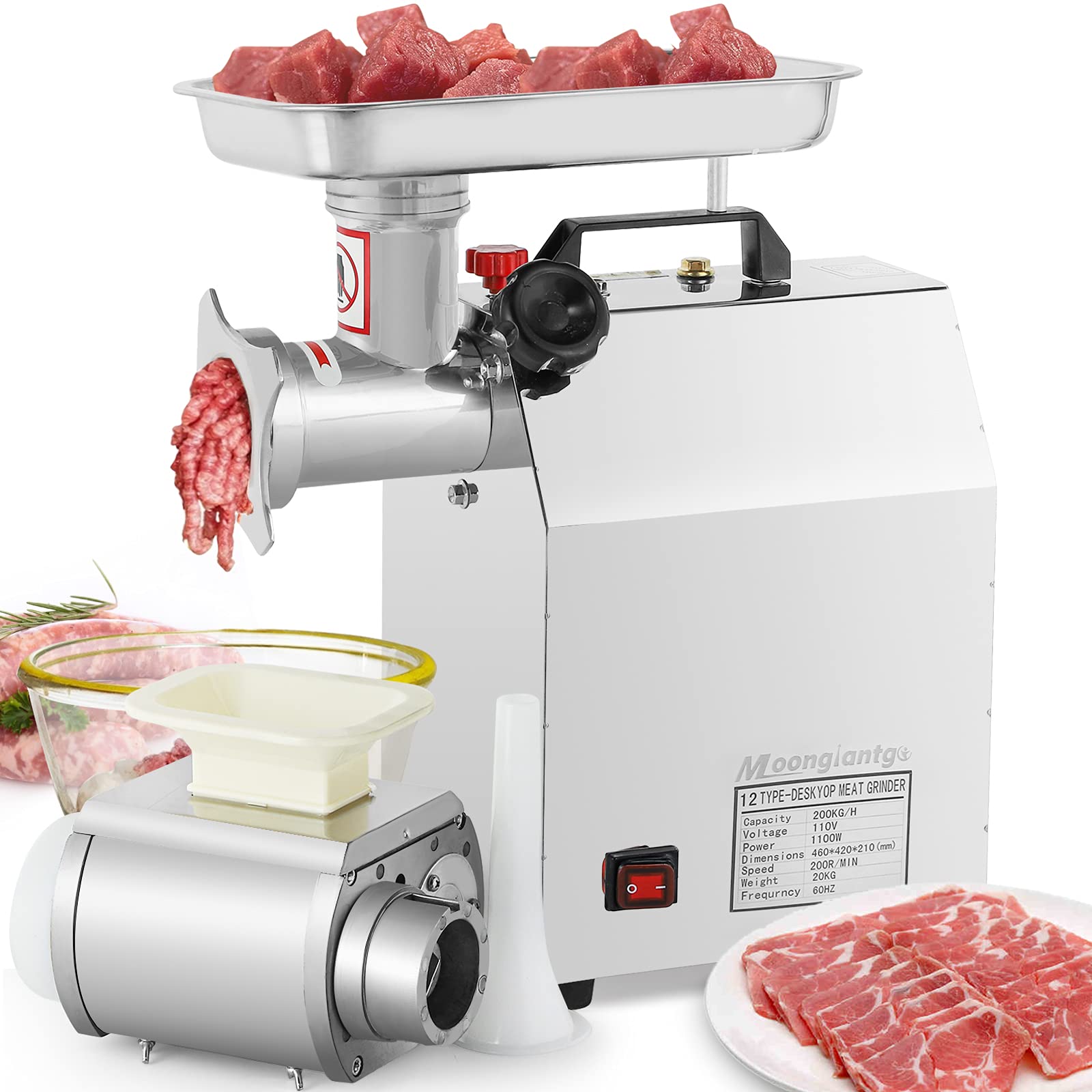 VEVOR Commercial Meat Grinder 850W Electric Meat Grinder