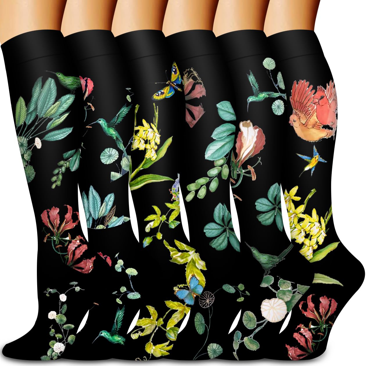 Bluemaple Copper Compression Socks For Women & Men Circulation - Best for Running,Nursing,Hiking,Flight&Travel