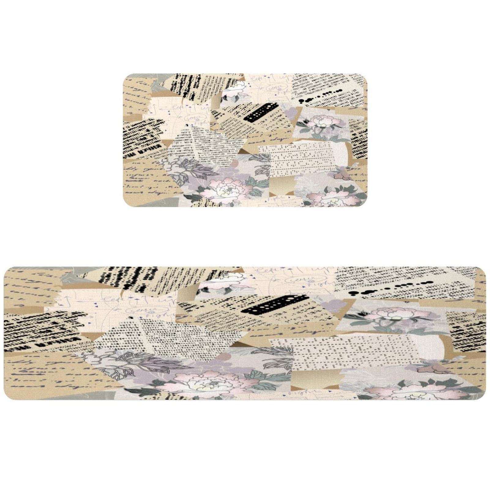 Alfombrillas de cocina vintage VAPOKF lavables y antideslizantes para pasillo