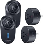 [2 Pack] HAPYTHDA Wireless Remote Control Outlet Plug, No Wiring Needed Remote Light Switches Kit, 500 Feet RF Range 15A/1500W Electrical Remote Outlet for Light, Small Electrical Appliance, Black