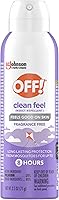 Vista 9 de Off! Clean Feel - Aerosol repelente de insectos con 20% de picaridina, protección de larga duración sin DEET contra mosquitos, control de plagas sin