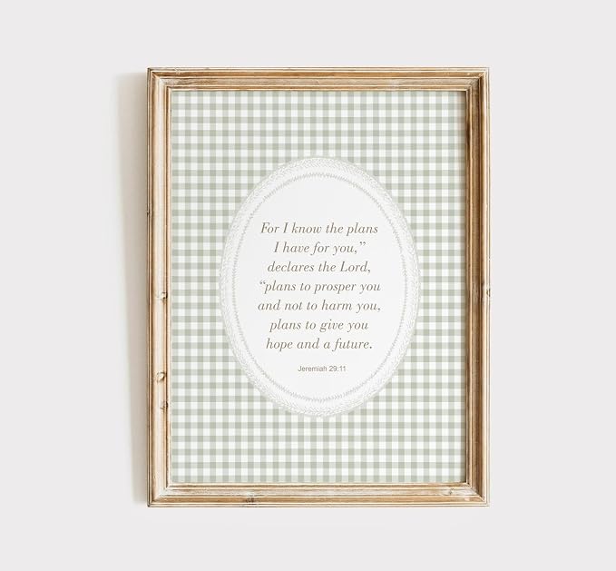 Jeremiah 29:11 Bible Print, For I Know The Plans I Have For You, Sage Green Nursery Wall Art Christian Kids Room Christian Nursery Decor Jeremiah 29:11 Bible Print Know The Plans Have You
