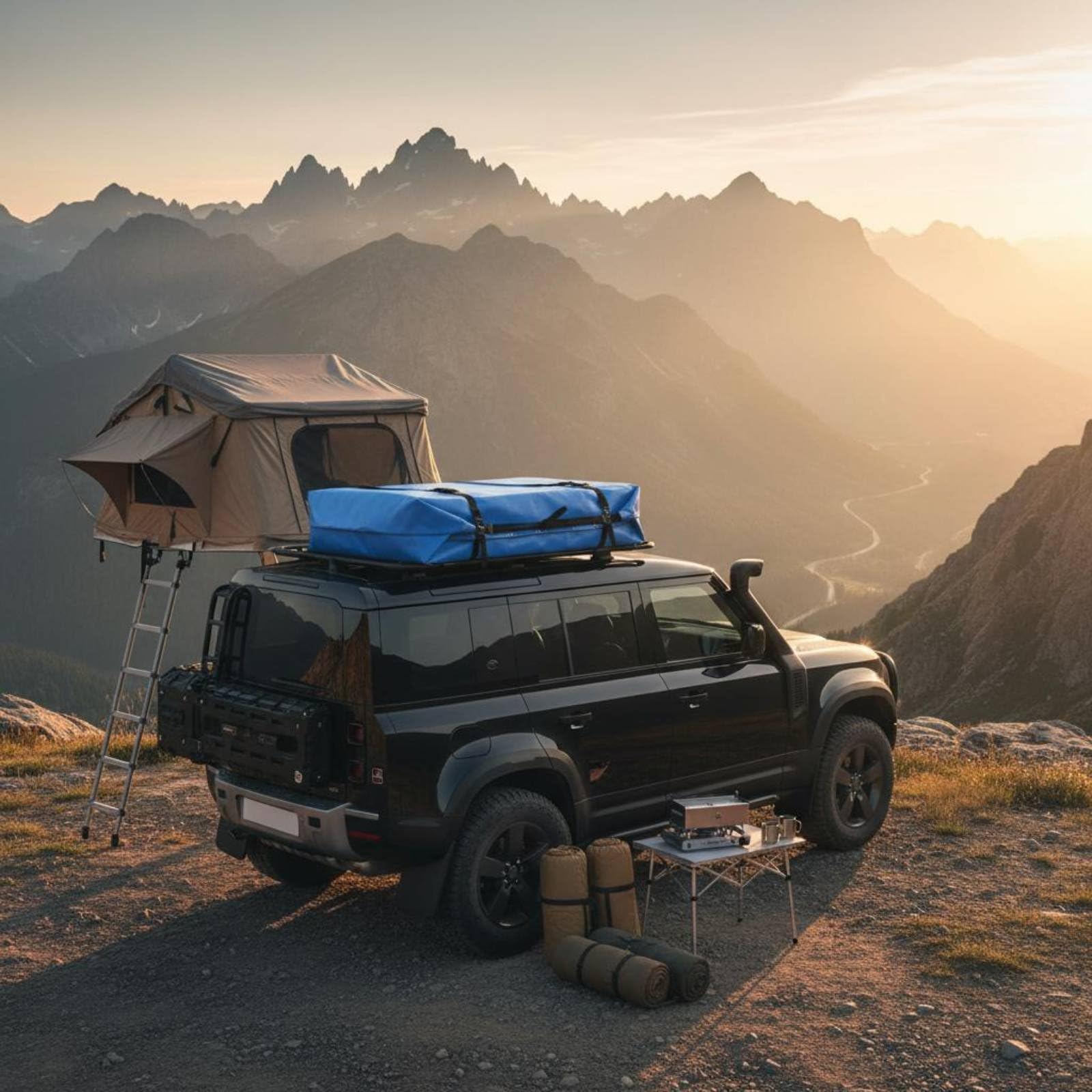 Qianly Borsa da Tetto Impermeabile Resistente Al Sole Borsa da Tetto SUV Grande Alta Capacità Bagaglio Auto per Automobilisti, Viaggiatori, Vacanza