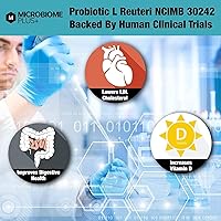 Vista 9 de Microbiome Plus Probióticos gastrointestinales L Reuteri NCIMB 30242 GI Digestive Supplements Capsule, hipoalergénicos y sin gluten para hombres