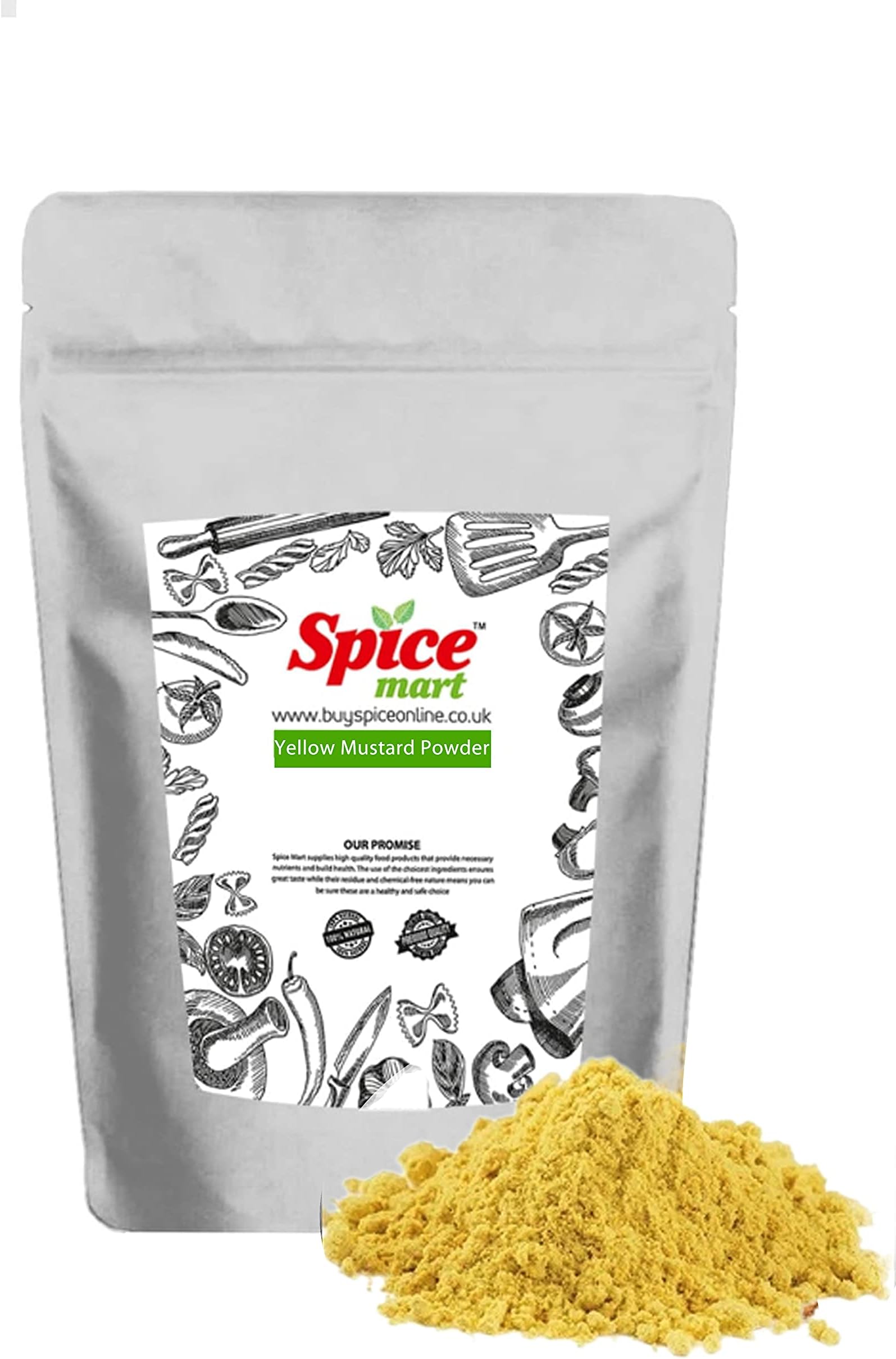 Yellow Mustard Powder | Ground Premium Quality Free UK P&P 50g-950g (90g)