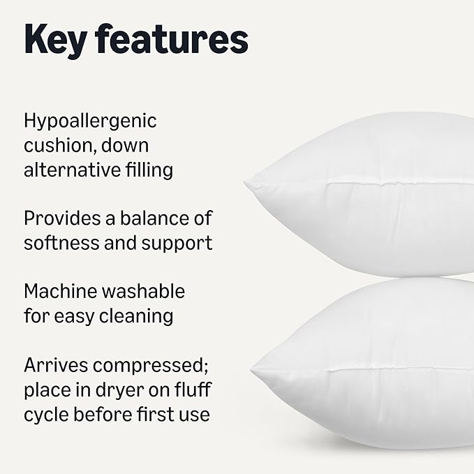 Set 4 Almohadas Fibra Poliéster 46 cm Hipoaergénicas miniatura 2