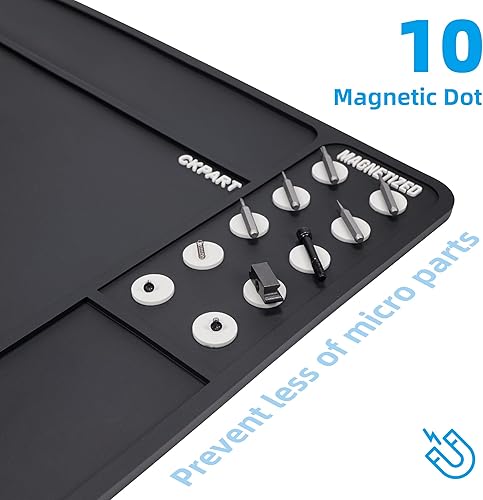 Miniatura 4 de Tapete de limpieza de pistola de rifle, tapete magnético táctico de goma antideslizante, tapete de mantenimiento de armas, tapete de mantenimiento