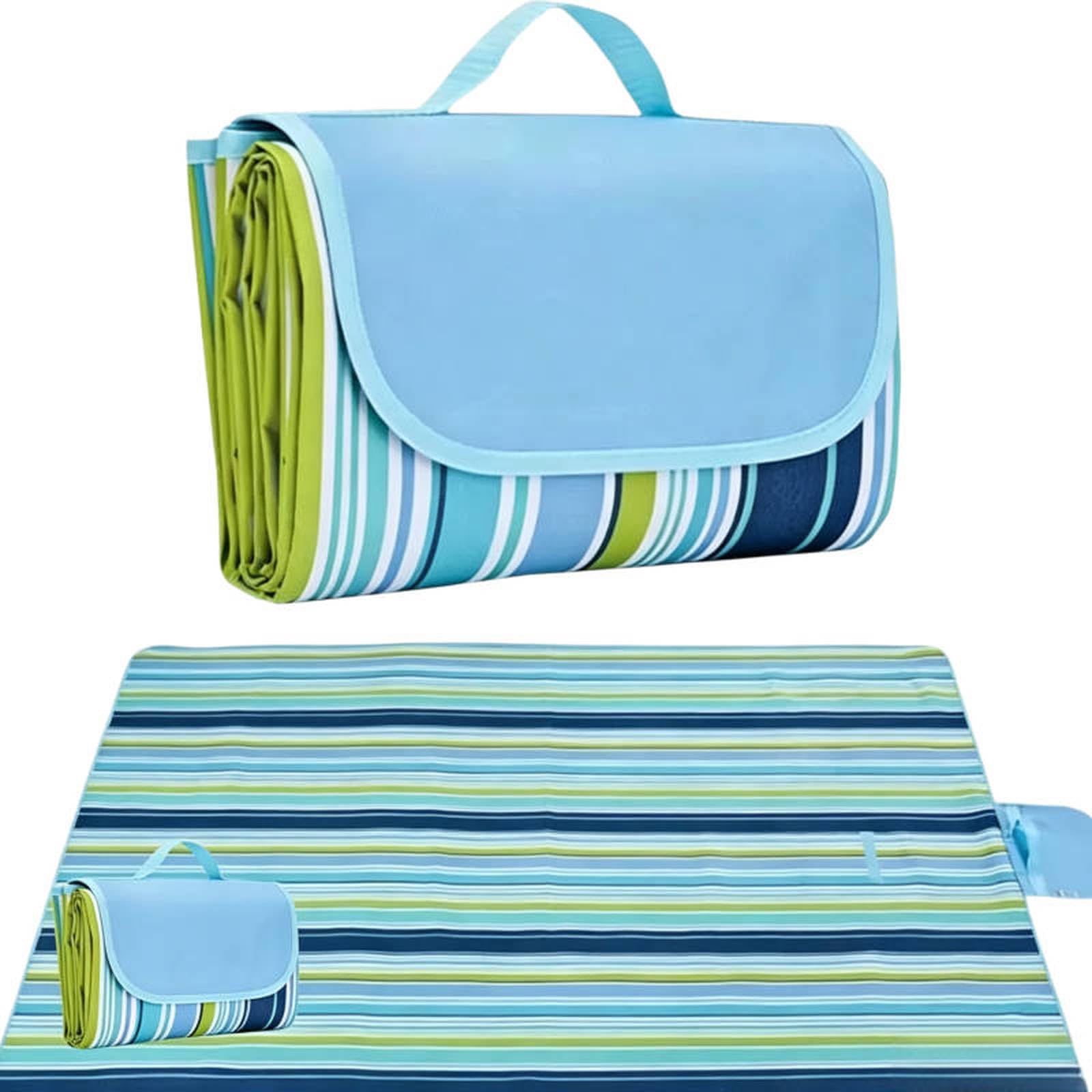 Générique Couverture de Pique-Nique imperméable, Tapis de Camping Extra Large, Anti-Sable, Pliable et Portable avec poignée, idéale pour Le Parc, la pelouse, la randonnée et Les Sports de Plein air.