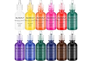 Bearals Stained Glass Paint: 12 Exquisite Hues for Masterful Creations