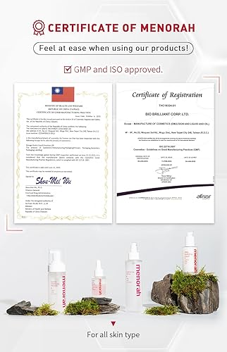 Miniatura 4 de menorah skincare - Crema hidratante lechosa - con leña y avena, loción facial, ultraligera, para adultos, crema facial hidratante, brillo natural de