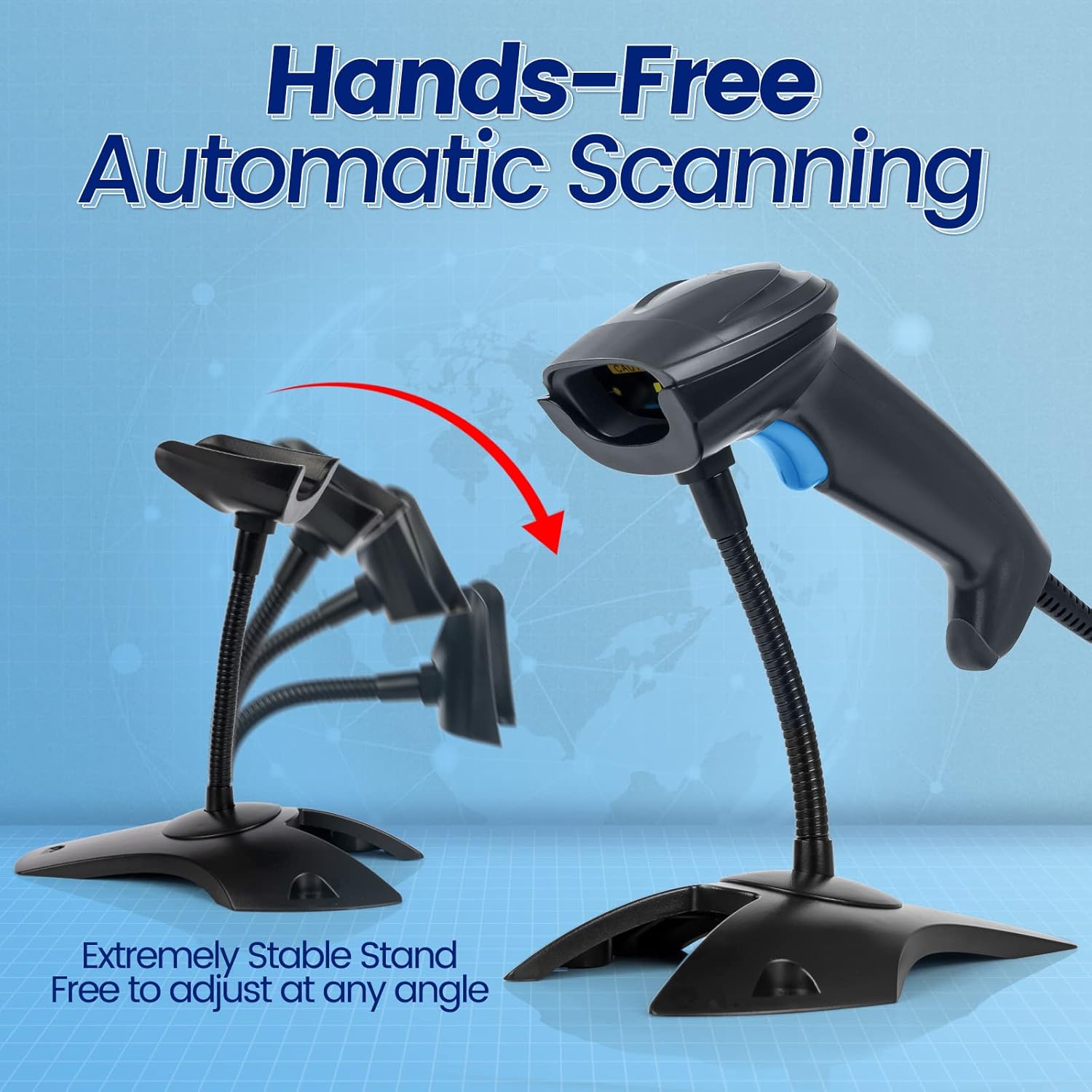 Hands-Free Automatic Scanning with Stand