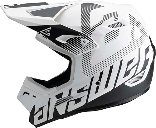 Miniatura 3 de Answer Racing 447659 A23 AR1 V2 Casco atrevido: Blanco/Negro, XL