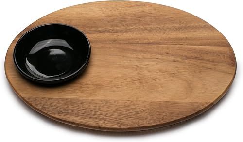 Miniatura 9 de Ironwood Gourmet Tabla de pan anidada con recogedor de migas, 10.25 x 14.75 x 0.75 pulgadas