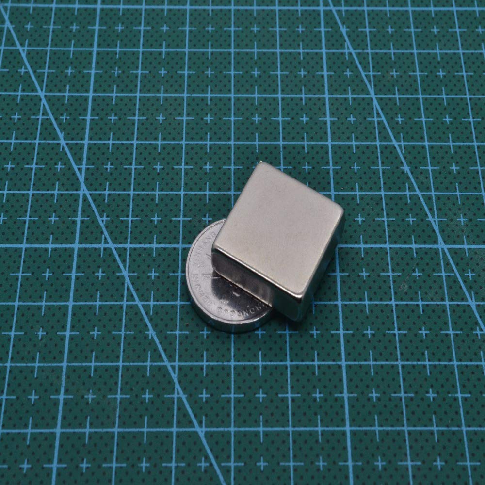 Extrem starke Neodym Quader Block Magnete eckig Größe und Anzahl wählbar N50 N52 20x20x5mm 20 Stück Sehr starke Magnete für Glas-Magnetboards, Magnettafel, Whiteboard, Tafel, Pinnwand, Kühlschrank