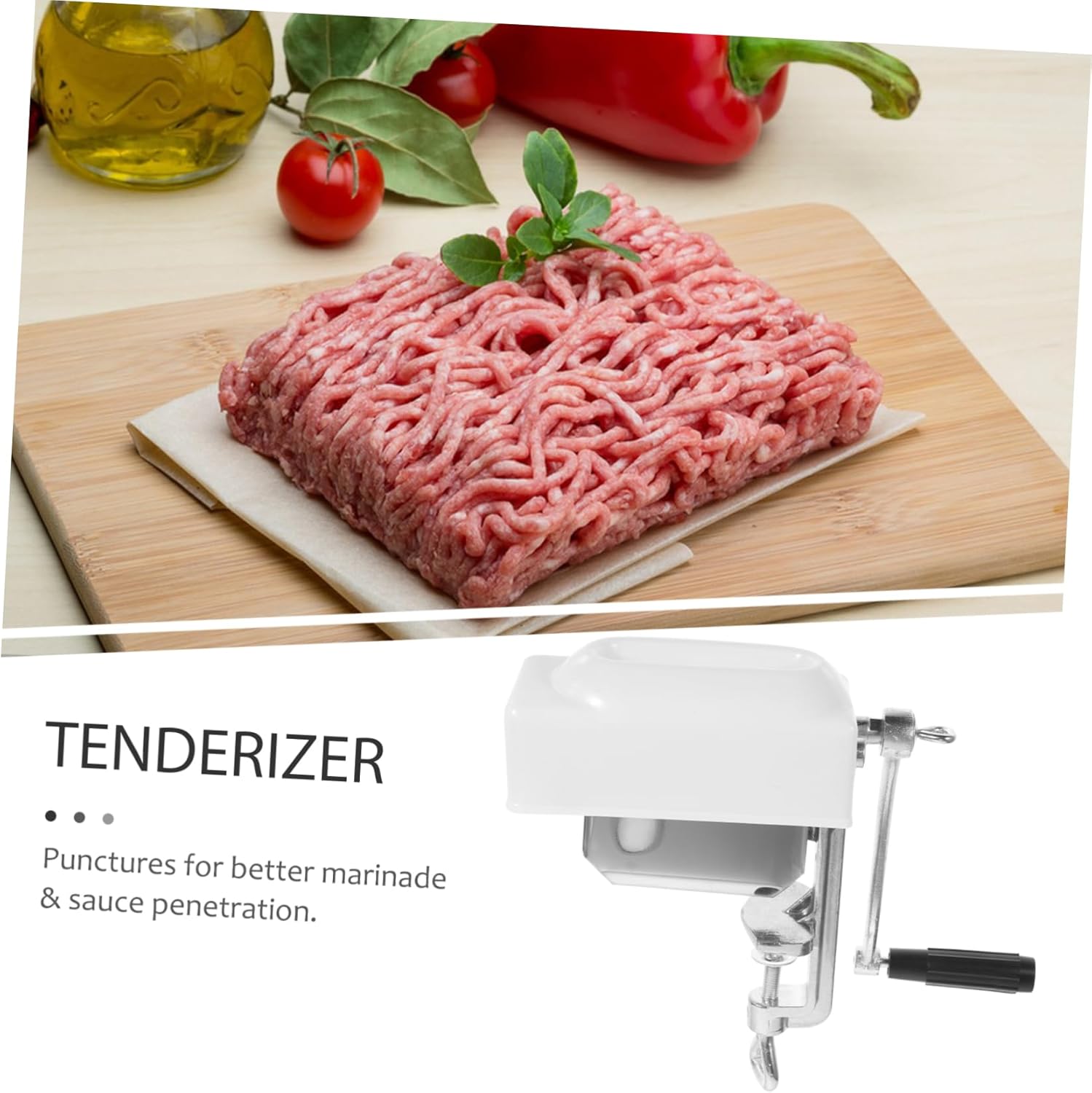 Metal Meat Tenderizer Tool for Steak and Pork Chop Needle Cuber for Enhanced Marinade Absorption Kitchen Essential for Tenderizing Meat