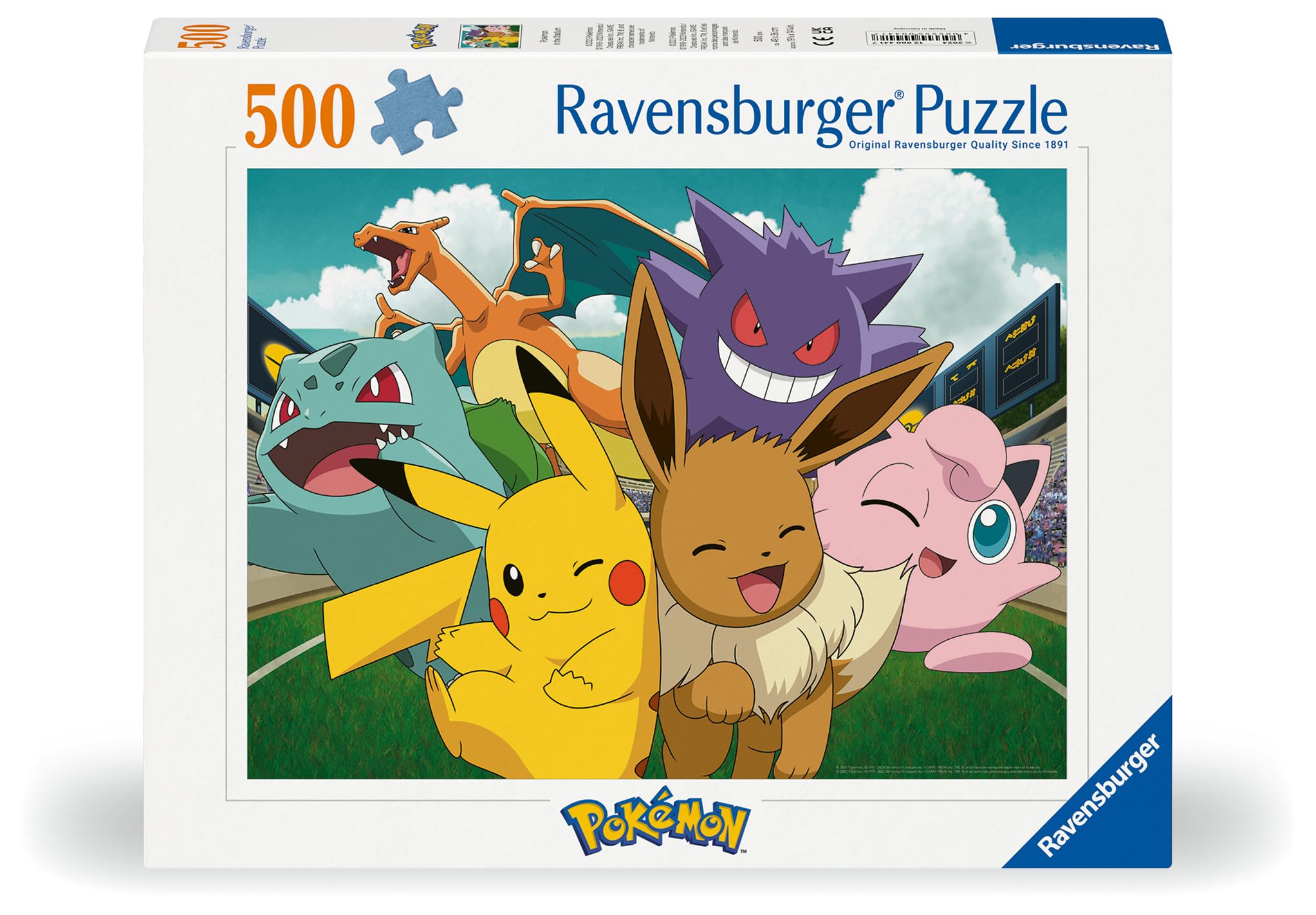 Ravensburger Classic Pokemon Gifts, 500 Piece Jigsaw Puzzle for Adults and Kids Age 10 Years Up, Multicolor, 500 pièces - Image 2