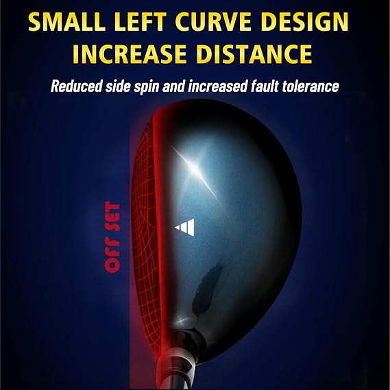 PGM G300 Men’s Right-Handed Golf Driver, Titanium Head, Stiff Flex | 65g Graphite Shaft, Low Spin, Straighter Shots, Longer Distance, Stable Launch, Suitable for Developing Golfers