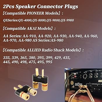 PINORE ジレ 2 Pioneer Speaker Jack Plug Connector Replacements SX-626