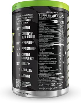 Cellucor C4 Ultimate Strength Pre Workout Powder - Tri-Stim Experience 300mg Caffeine+TeaCrine+Dynamine - Creatine & Beta-Alanine - Energy Supplement for Men & Women - Sour Green Apple, 20 Servings